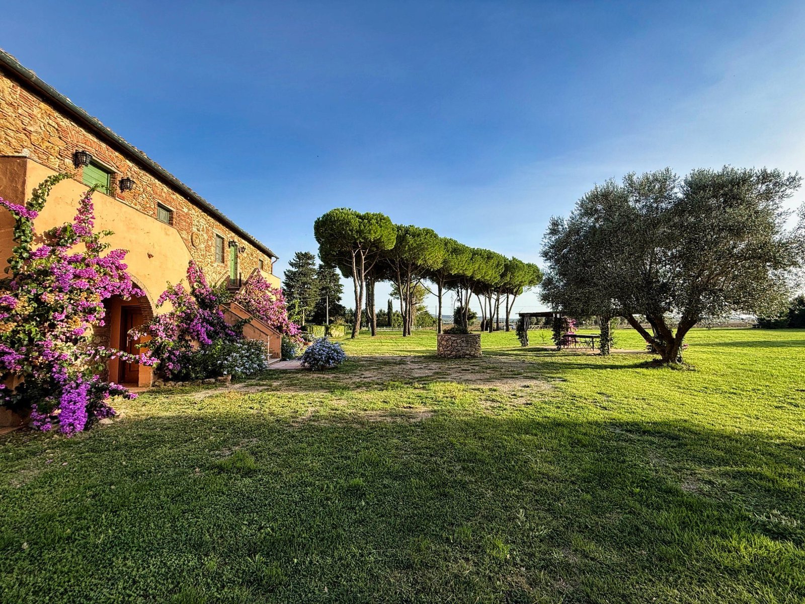 La Vivaldina - Toskanisches Bauernhaus aus dem 18. Jh. mit Steintreppe und Bougainvillea, Agriturismo Suvereto
