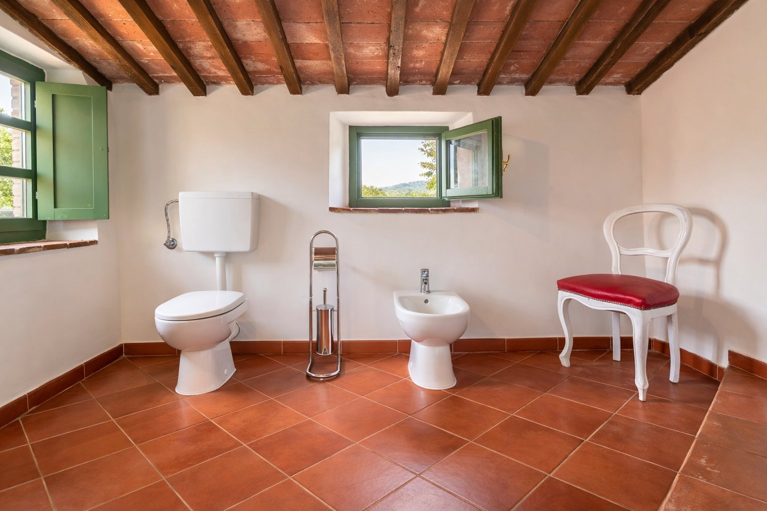 Bagno con doccia appartamento Glicine - La Vivaldina casale toscano Suvereto
